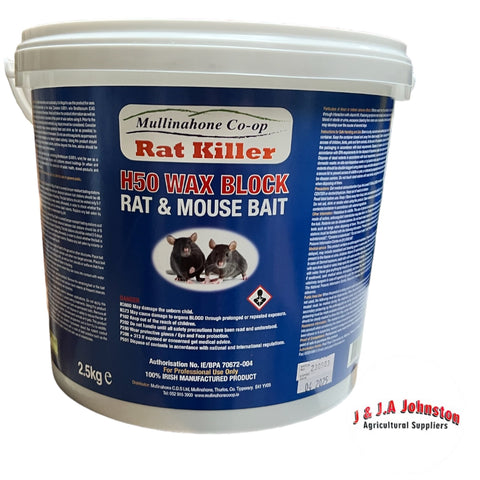 RAT KILLER H50 Blue Blocks 2.5kg