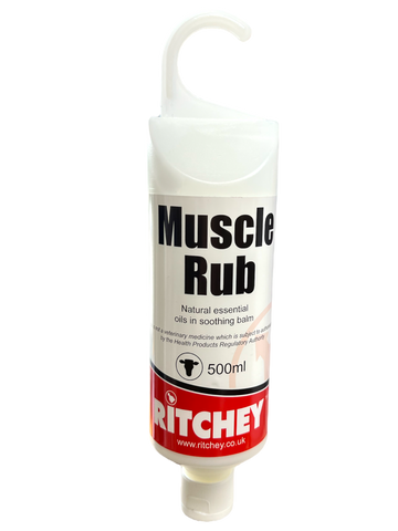 RITCHEY MUSCLE RUB 500ML- NATURAL HEALING, PEPPERMINT, EUCALYPTUS, CALENDULA
