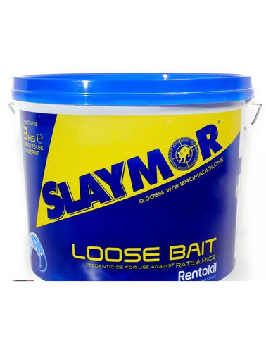 Slaymor Professional Rat & Mouse Poison Bait Rentokil Rodenticides 3Kg Bucket