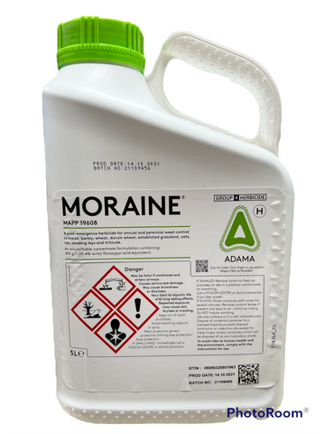 Moraine 5L A post-emergence herbicide for annual and perennial weeds Killer