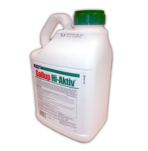 gallup herbicide GALLUP HI-AKTIV 5 Ltrs STRONGEST GLYPHOSATE WEED WEEDS KILLER JAPANESE  KNOTWEED