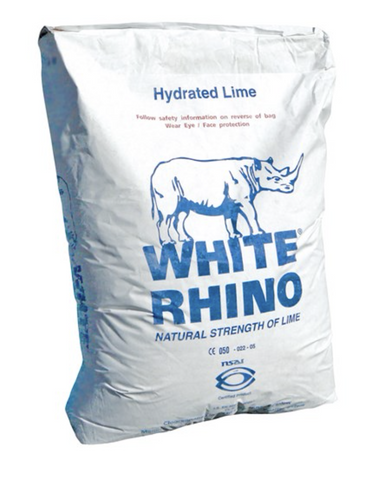 Genuine White Rhino Agri Hydrated Lime 25kg Low Dust