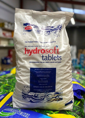 HYDROSOFT SALT TABLETS | 25KG BAG | Water Softener | FCC Food Grade 99.9% Pure