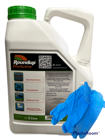 1 X 5L ROUNDUP PROACTIVE 360 STRONG PROFESSIONAL GLYPHOSATE WEEDKILLER