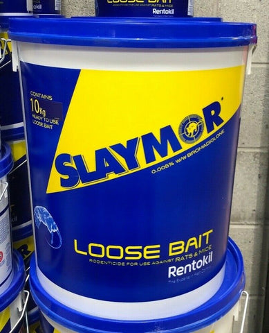 Slaymor Professional Rat & Mouse Poison Bait Rentokil Rodenticides 10 Kg Bucket