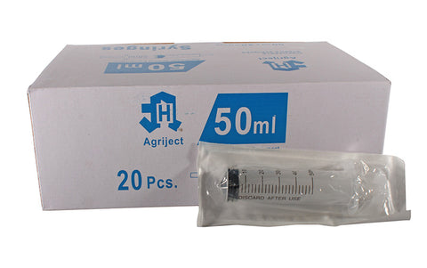 AGRIJECT - 50ML (Box of 20) Syringe