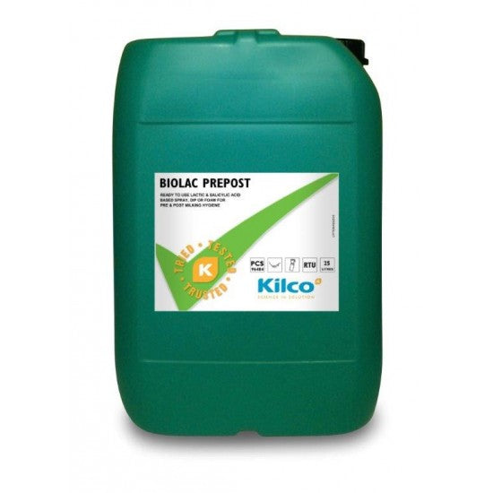 Kilco Biolac Prepost Teat Dip 25L