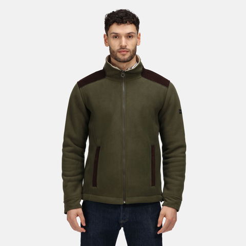 FAVERSHAM FULL ZIP FLEECE Khaki