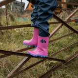 Xpert Swampmaster Junior Tractor Wellingtons Pink/Lilac