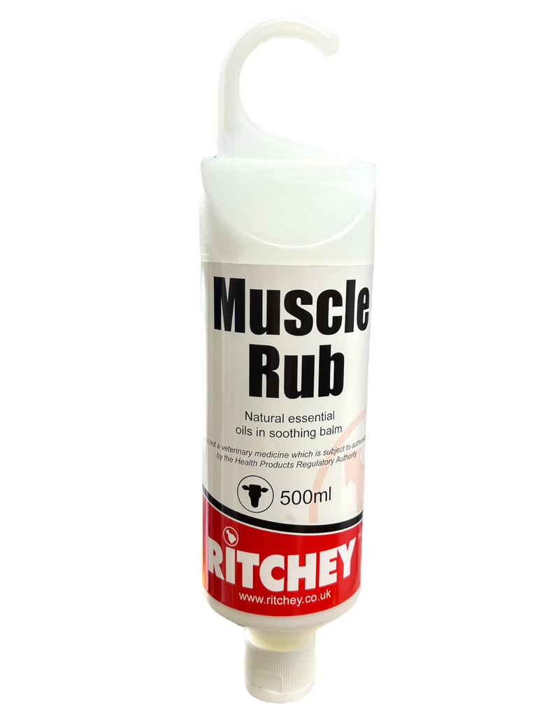 RITCHEY MUSCLE RUB 500ML- NATURAL HEALING, PEPPERMINT, EUCALYPTUS, CALENDULA