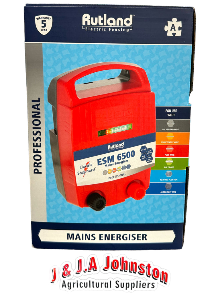 Rutland ESM 6500 Mains-Powered Electric Fencing Energiser