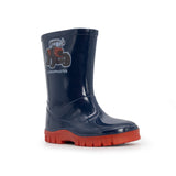 Xpert Swampmaster Junior Tractor Wellingtons Navy/Red