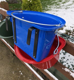 Plastic hook over manger bucket with Handle