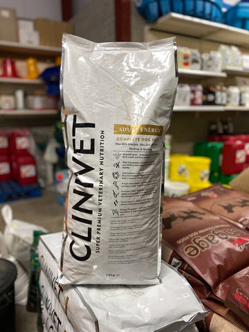 Clinivet Energy Natural Dry Hypoallergenic Dog Food Working Dogs 15kg